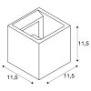 SLV SOLID CUBE Fali Lámpa QT14 25W