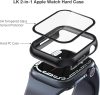 LK 2 darabos Edzett Üvegfólia és Polikarbonát Tok Apple Watch Series 7/8 45mm-hez (Fekete)