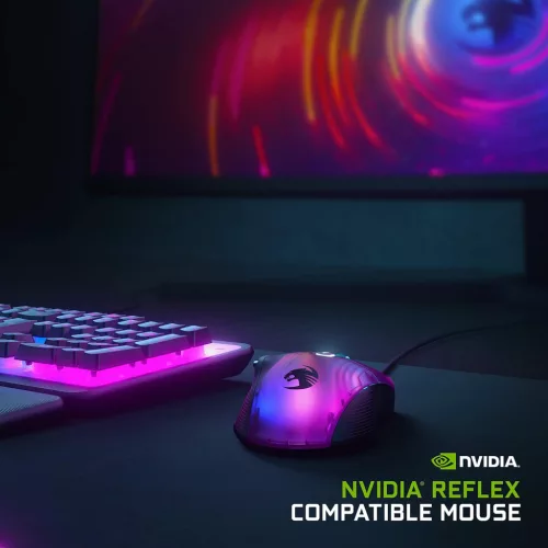ROCCAT Kone XP 3D AIMO RGB Gamer Egér 19K DPI Fekete