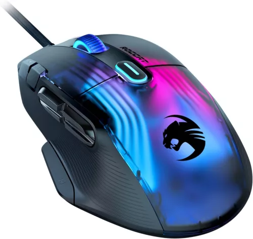 ROCCAT Kone XP 3D AIMO RGB Gamer Egér 19K DPI Fekete
