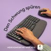 Logitech Wave Keys Ergonomikus Vezeték Nélküli Billentyűzet 104 Gombos - Grafit Szürke