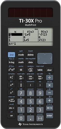 Texas Instruments TI-30X Pro Mathprint Tudományos Számológép Négy Soros Kijelzővel