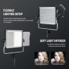 NEEWER 660 PRO II 50W RGB LED Videó Lámpa Készlet App Vezérléssel és Állvánnyal