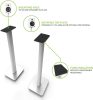 Kanto SP26PLW 66 cm Fehér Hangfalállvány - Alacsony Profilú - 2 Darabos Csomag