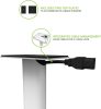 Kanto SP26PLW 66 cm Fehér Hangfalállvány - Alacsony Profilú - 2 Darabos Csomag