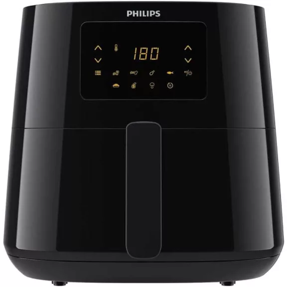 Philips Essential Airfryer XL HD9270/90 Forrólevegős Sütő, 2000 W, 6,2 L, 1,2 kg Kosár, Rapid Air Technológia, Érintőkijelző, Hőmérséklet Szabályzás, Fekete Philips Essential Airfryer XL HD9270/90 Forrólevegős Sütő, 2000 W, 6,2 L, 1,2 kg Kosár, Rapid Air Technológia, Érintőkijelző, Hőmérséklet Szabályzás, Fekete