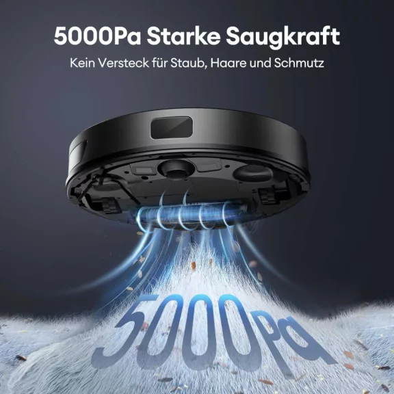 Ultenic T10 Lite Robotporszívó Felmosó Funkcióval, 5000 Pa Szívóerő, LiDAR Navigáció, Automatikus Portartály-ürítés, 180 Perc Üzemidő, Fekete Ultenic T10 Lite Robotporszívó Felmosó Funkcióval, 5000 Pa Szívóerő, LiDAR Navigáció, Automatikus Portartály-ürítés, 180 Perc Üzemidő, Fekete
