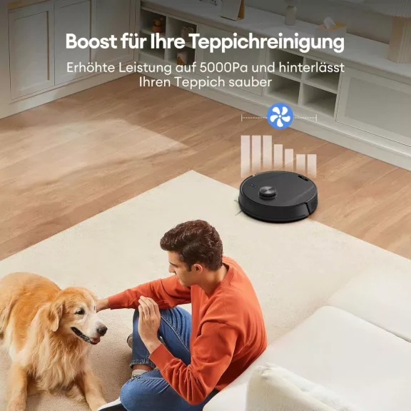 Ultenic T10 Lite Robotporszívó Felmosó Funkcióval, 5000 Pa Szívóerő, LiDAR Navigáció, Automatikus Portartály-ürítés, 180 Perc Üzemidő, Fekete Ultenic T10 Lite Robotporszívó Felmosó Funkcióval, 5000 Pa Szívóerő, LiDAR Navigáció, Automatikus Portartály-ürítés, 180 Perc Üzemidő, Fekete