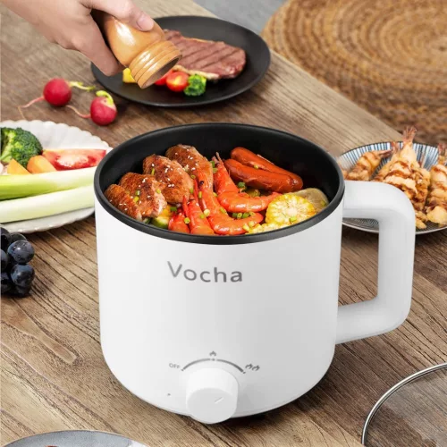 Vocha Multifunkciós Elektromos Fazék 1.6L - Gyorsfőző és Tésztafőző 600W teljesítménnyel