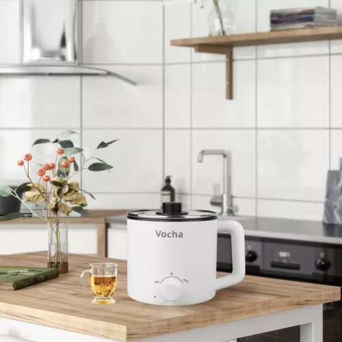 Vocha Multifunkciós Elektromos Fazék 1.6L - Gyorsfőző és Tésztafőző 600W teljesítménnyel