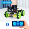 KEYESTUDIO Microbit 4WD Robotautó Készlet V2 Bluetooth Vezérléssel