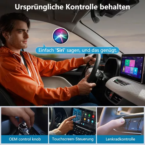 Terunsoul Vezeték Nélküli CarPlay Adapter – iOS Kompatibilis, 17 mm x 90 mm x 130 mm