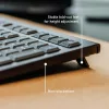 CHERRY KW 3000 Vezeték Nélküli Billentyűzet, Teljes Méret, Numerikus Pad, 2,4 GHz RF, USB-A Nano Vevő, Csendes Billentyűk, UK QWERTY, Fekete