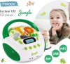 MOOOV Jungle Gyermek CD és MP3 Lejátszó USB-vel, Zöld/Fehér
