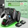 OIVO Xbox Controller Töltő Állomás 2 x 5520 mAh Akkumulátorral és RGB Módokkal