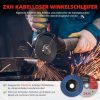 ZKH 20V 125 mm Akkumulátoros Sarokcsiszoló 8500 ford/perc