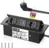 XIIW Aluminium Beépíthető Dugalj 3500W 2 USB-vel