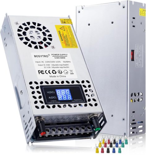 BOSYTRO 600W 60V Állítható DC Tápegység LED Kijelzővel