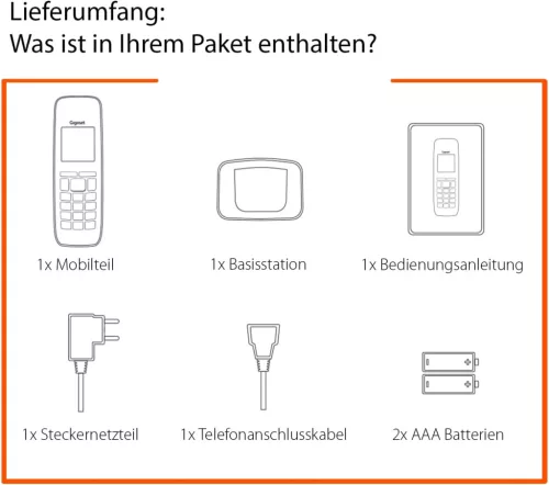Gigaset AS690 vezeték nélküli telefon, nagy kijelző, kihangosító, tiltólista funkcióval