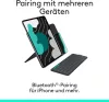 Logitech Flip Folio Billentyűzetes Tok 13 Hüvelykes iPad Pro M4 M5 És iPad Air M2000 L, Bluetooth, Német QWERTZ, Levehető Billentyűzet, Grafitszürke
