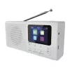 EMOS E0091 Hordozható DAB/DAB+ FM Konyharádió, Bluetooth, TFT Kijelző, Dupla Ébresztő, Alvásidőzítő, Fejhallgató Kimenet, Fehér
