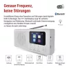 EMOS E0091 Hordozható DAB/DAB+ FM Konyharádió, Bluetooth, TFT Kijelző, Dupla Ébresztő, Alvásidőzítő, Fejhallgató Kimenet, Fehér