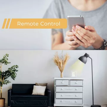   Refoss MSS210 WiFis Okos Konnektor, Dugalj, 16A, 240V, Időzítő, eHomeLife App, Alexa, Google Assistant, Hangvezérlés, 2,4GHz, Túlterhelés Védelem, Fehér