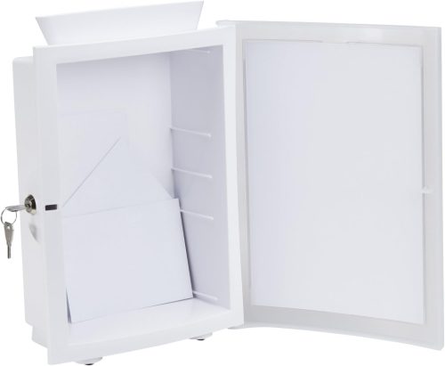 HAN 4102-12 ImageIn Ballot Box, Műanyag, A4 Lapméret, 500 Lap Kapacitás, Zárható, Fali Rögzítés, Mobil Használat, Fehér