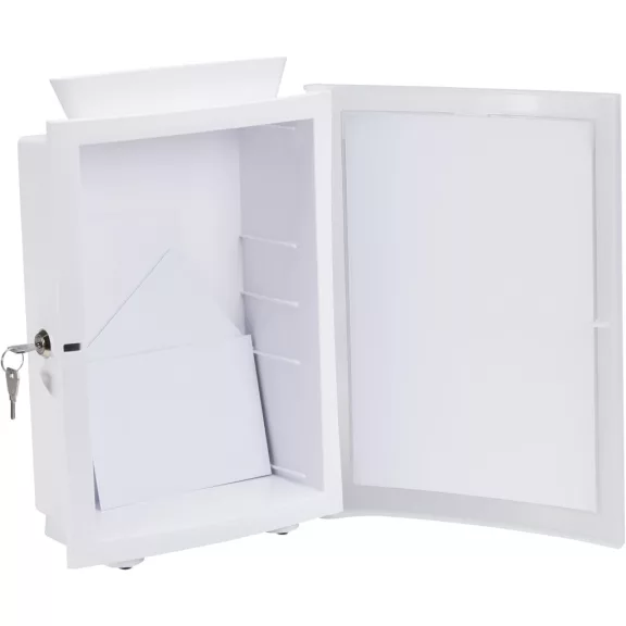 HAN 4102-12 ImageIn Ballot Box, Műanyag, A4 Lapméret, 500 Lap Kapacitás, Zárható, Fali Rögzítés, Mobil Használat, Fehér HAN 4102-12 ImageIn Ballot Box, Műanyag, A4 Lapméret, 500 Lap Kapacitás, Zárható, Fali Rögzítés, Mobil Használat, Fehér