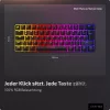 Nyfter NYFBOARD GEN2 Mechanikus Billentyűzet, 60 Százalékos, 65 Gomb, Gateron Yellow Switch, Hot Swappable, USB, RGB Háttérvilágítás, QWERTZ, Fekete, Fém Ház