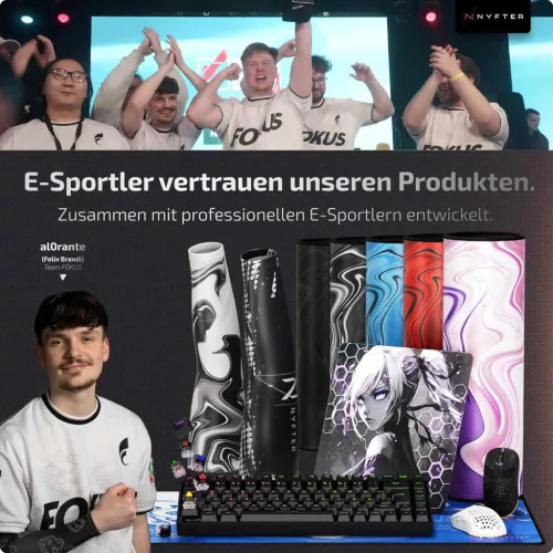Nyfter NYFBOARD GEN2 Mechanikus Billentyűzet, 60 Százalékos, 65 Gomb, Gateron Yellow Switch, Hot Swappable, USB, RGB Háttérvilágítás, QWERTZ, Fekete, Fém Ház