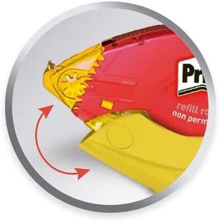 Pritt ZRXNH Ragasztószalag Utántöltő Kazetta, Nem Tartós Ragasztó, Eltávolítható Rögzítés, Teljes Felületi Felhordás, 16 m, 8,4 mm, 10 Db, Sárga, Műanyag, 100% Újrahasznosítható, Szabadtéri Használat