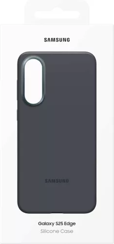 Samsung Galaxy S25 Edge Szilikon Védőtok, Bumper, Könnyű Kivitel, Sima Felület, Fekete, EF-PS937CBEGUS, 37 g