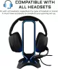 THE G-LAB K-Stand Radon Fejhallgató Állvány, Gaming, RGB Háttérvilágítás, 7 Szín, USB 2.0 Hub 2×, Csúszásgátló Talp, PC, PS4, Xbox, Fekete