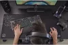 THE G-LAB K-Stand Radon Fejhallgató Állvány, Gaming, RGB Háttérvilágítás, 7 Szín, USB 2.0 Hub 2×, Csúszásgátló Talp, PC, PS4, Xbox, Fekete