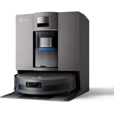   ECOVACS X11 OMNICYCLONE Robotporszívó Felmosó Funkcióval, 19500 Pa Szívóerő, 100 W Motor, PowerBoost, OZMO Roller 2.0, AI Stain Detection 2.0, Fekete Barna