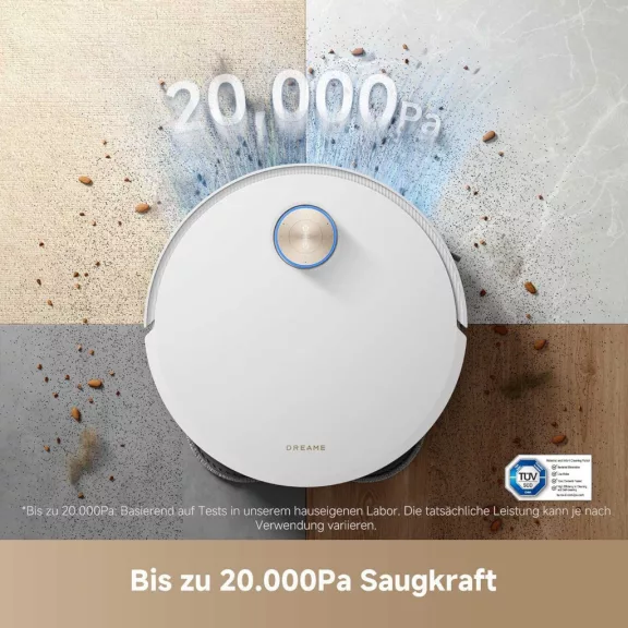 Dreame X50 Ultra Complete Robotporszívó Felmosóval, 20000 Pa, AI Térkép Készítés, Küszöb Áthidalás 6 cm, Szőnyeg Felismerés, Hepa Szűrő, Akkumulátoros Dreame X50 Ultra Complete Robotporszívó Felmosóval, 20000 Pa, AI Térkép Készítés, Küszöb Áthidalás 6 cm, Szőnyeg Felismerés, Hepa Szűrő, Akkumulátoros