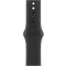 Apple Watch Sport Szíj, Fluoroelasztomer, 40 mm, S M, Sima Felület, Erős Pánt, Biztonságos Záródás, Fekete