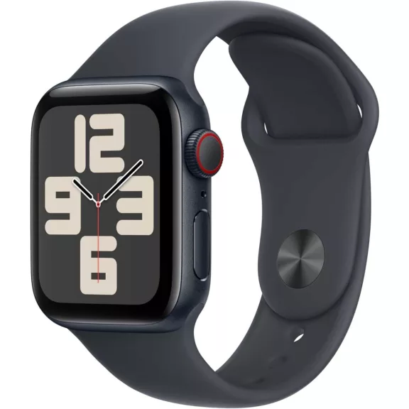 Apple Watch Sport Szíj, Fluoroelasztomer, 40 mm, S M, Sima Felület, Erős Pánt, Biztonságos Záródás, Fekete Apple Watch Sport Szíj, Fluoroelasztomer, 40 mm, S M, Sima Felület, Erős Pánt, Biztonságos Záródás, Fekete