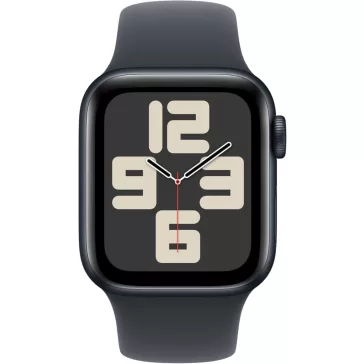   Apple Watch Sport Szíj, Fluoroelasztomer, 40 mm, S M, Sima Felület, Erős Pánt, Biztonságos Záródás, Fekete