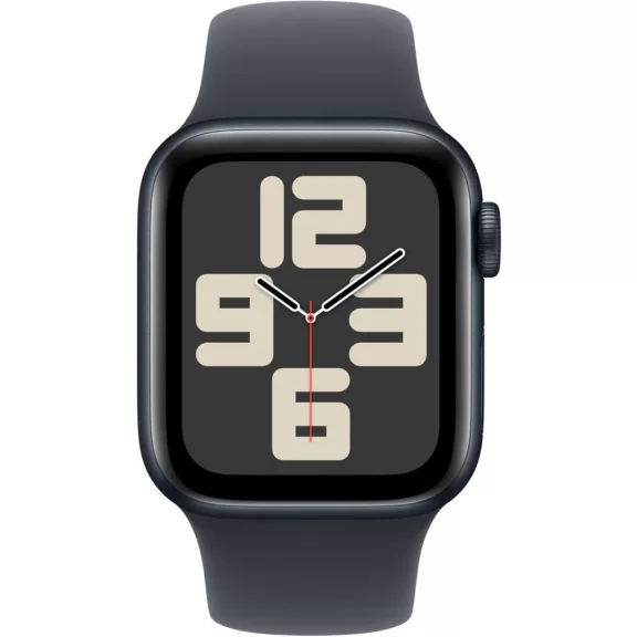 Apple Watch Sport Szíj, Fluoroelasztomer, 40 mm, S M, Sima Felület, Erős Pánt, Biztonságos Záródás, Fekete Apple Watch Sport Szíj, Fluoroelasztomer, 40 mm, S M, Sima Felület, Erős Pánt, Biztonságos Záródás, Fekete