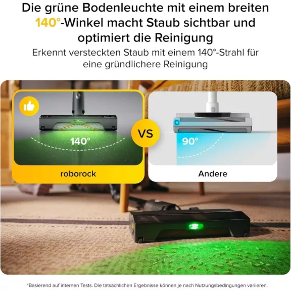 Roborock H60 Ultra Vezeték Nélküli Porszívó, 210 AW Szívóerő, 90 Perc Üzemidő, HEPA Szűrő, 5 Fokozatú Szűrés, 3 Üzemmód, Fekete