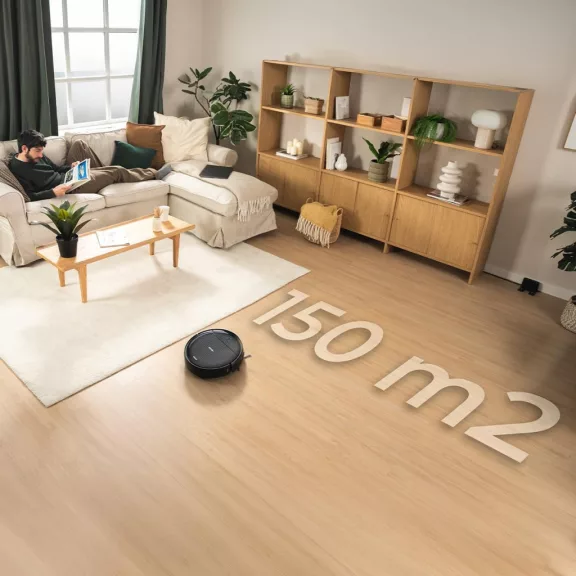 Cecotec Conga M10 Advance Robotporszívó, 3000 Pa, 150 perc, 150 m², Minden Felületre, Alkalmazásvezérlés, Ütközésgátló, Dokkolóállomás, Fekete Cecotec Conga M10 Advance Robotporszívó, 3000 Pa, 150 perc, 150 m², Minden Felületre, Alkalmazásvezérlés, Ütközésgátló, Dokkolóállomás, Fekete
