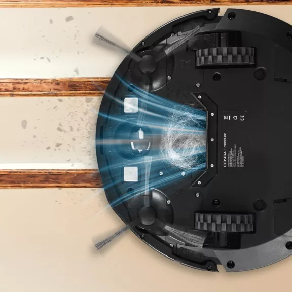 Cecotec Conga M10 Advance Robotporszívó, 3000 Pa, 150 perc, 150 m², Minden Felületre, Alkalmazásvezérlés, Ütközésgátló, Dokkolóállomás, Fekete Cecotec Conga M10 Advance Robotporszívó, 3000 Pa, 150 perc, 150 m², Minden Felületre, Alkalmazásvezérlés, Ütközésgátló, Dokkolóállomás, Fekete