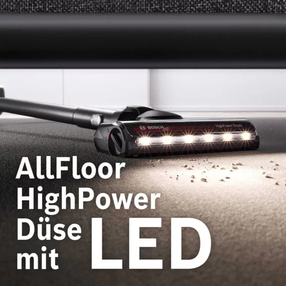 Bosch Unlimited Gen2 Series 8 BKS8214W Vezeték Nélküli Porszívó, 18 V Li-Ion Akkumulátor, 3 Teljesítményszint, 45 Min Üzemidő, Porzsák Nélküli, Fehér