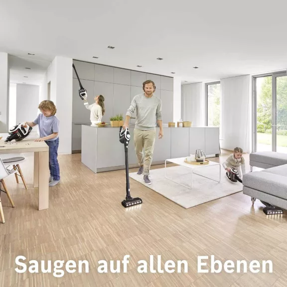 Bosch Unlimited Gen2 Series 8 BKS8214W Vezeték Nélküli Porszívó, 18 V Li-Ion Akkumulátor, 3 Teljesítményszint, 45 Min Üzemidő, Porzsák Nélküli, Fehér