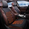LUSRAIT Seat Cover 01 Ülésvédő Párna, Teljes Háttámlás Ülésvédő, Műbőr, Csúszásgátló Gumi Alj, Állítható Vállpánt, Iroda Szék, Fekete, 0,68 kg