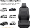 LUSRAIT Seat Cover 01 Ülésvédő Párna, Teljes Háttámlás Ülésvédő, Műbőr, Csúszásgátló Gumi Alj, Állítható Vállpánt, Iroda Szék, Fekete, 0,68 kg