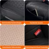 LUSRAIT Seat Cover 01 Ülésvédő Párna, Teljes Háttámlás Ülésvédő, Műbőr, Csúszásgátló Gumi Alj, Állítható Vállpánt, Iroda Szék, Fekete, 0,68 kg