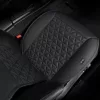LUSRAIT Seat Cover 01 Ülésvédő Párna, Teljes Háttámlás Ülésvédő, Műbőr, Csúszásgátló Gumi Alj, Állítható Vállpánt, Iroda Szék, Fekete, 0,68 kg